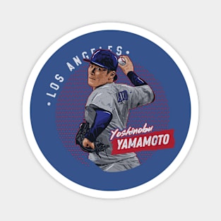 Yoshinobu Yamamoto Los Angeles D Dots Magnet